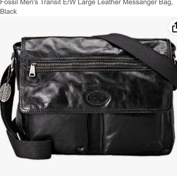 Like new FOSSIL EW transit Leather Computer/Messenger Bag - Picture 5 of 13